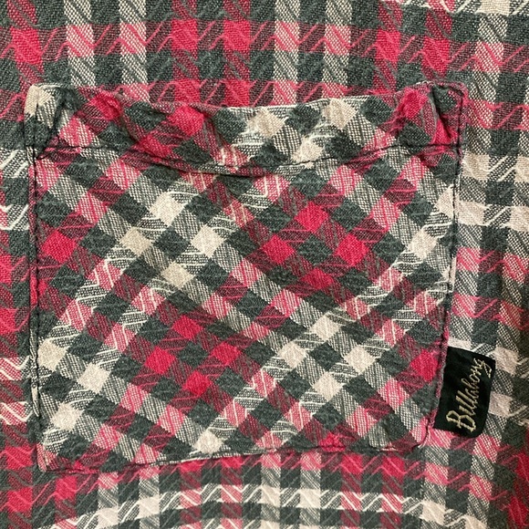 Billabong Pink & Gray Plaid Shirt - Picture 3 of 6